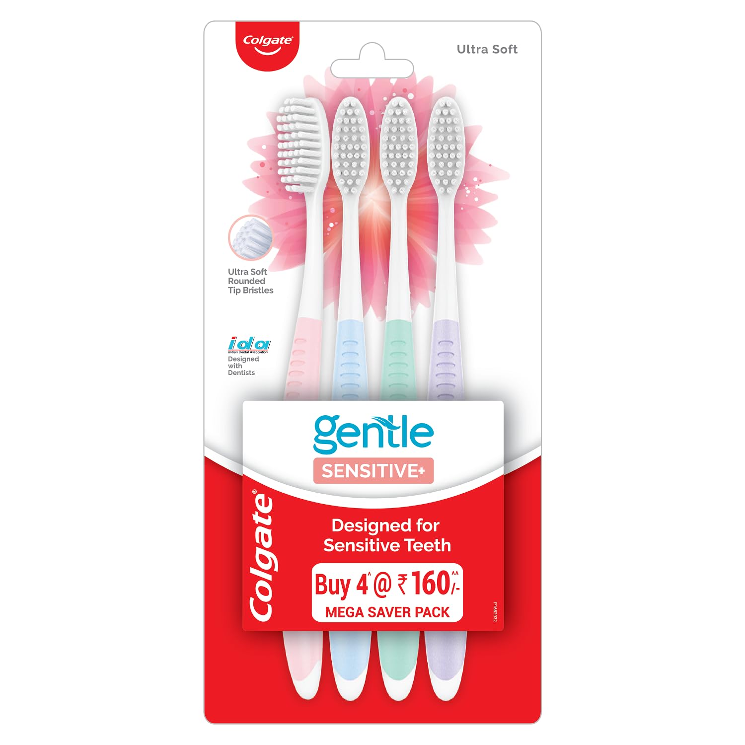 Colgate Gentle Sensitive, Ultra Soft Toothbrush 4P
