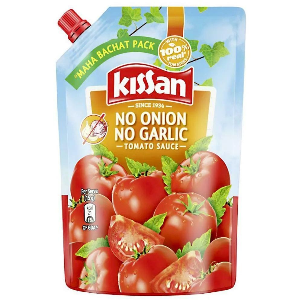 Kissan No Onion No Garlic Tomato Sauce 1kg