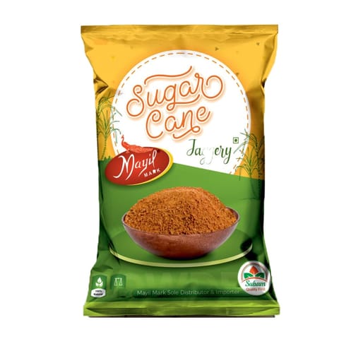 Mayil Mark Sugarcane Jaggery Pure Country Sugar Naatu Sakkarai - 500g