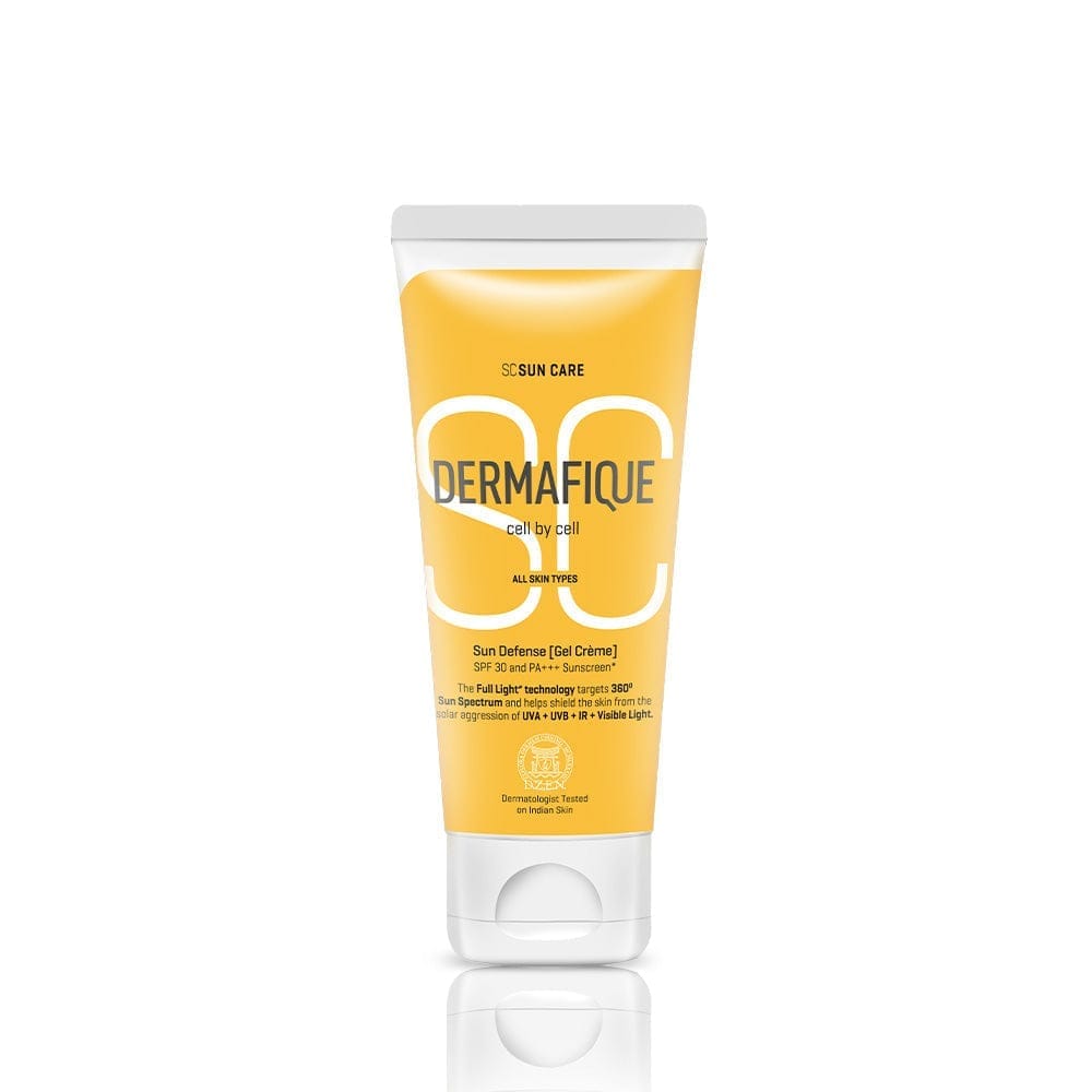 Dermafique Sun Defense Gel Creme Sunscreen with SPF 30 Tube pack, 50Gm