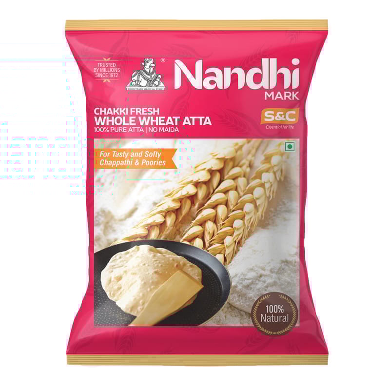 Nandhi Mark Chakki Fresh Whole Wheat Atta