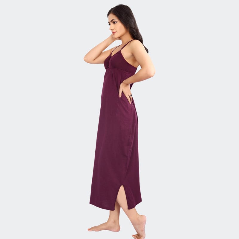 Prithvi Women Cup Nighty Wine