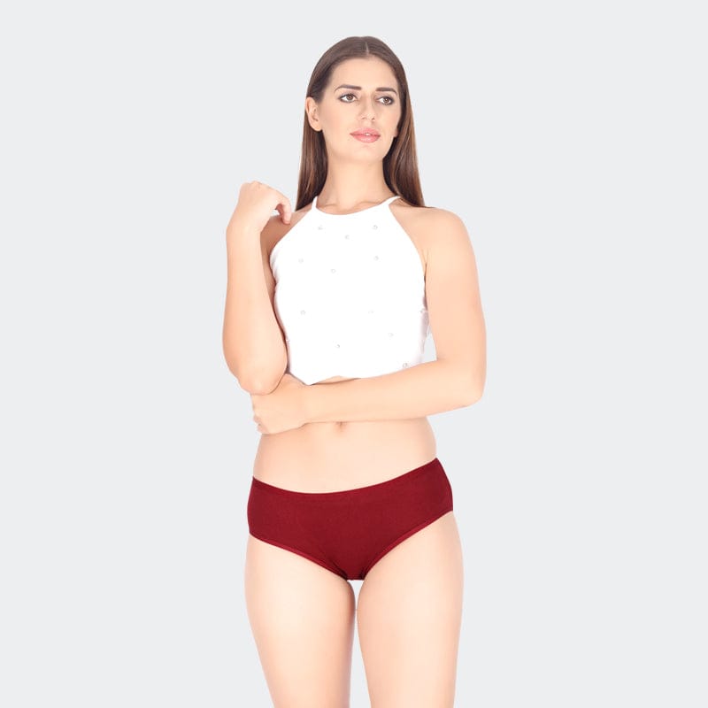 Prithvi Flexy Panties For Women Burgundy