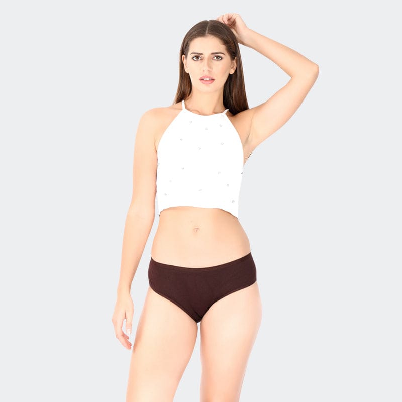 Prithvi Flexy Panties For Women Dark Brown