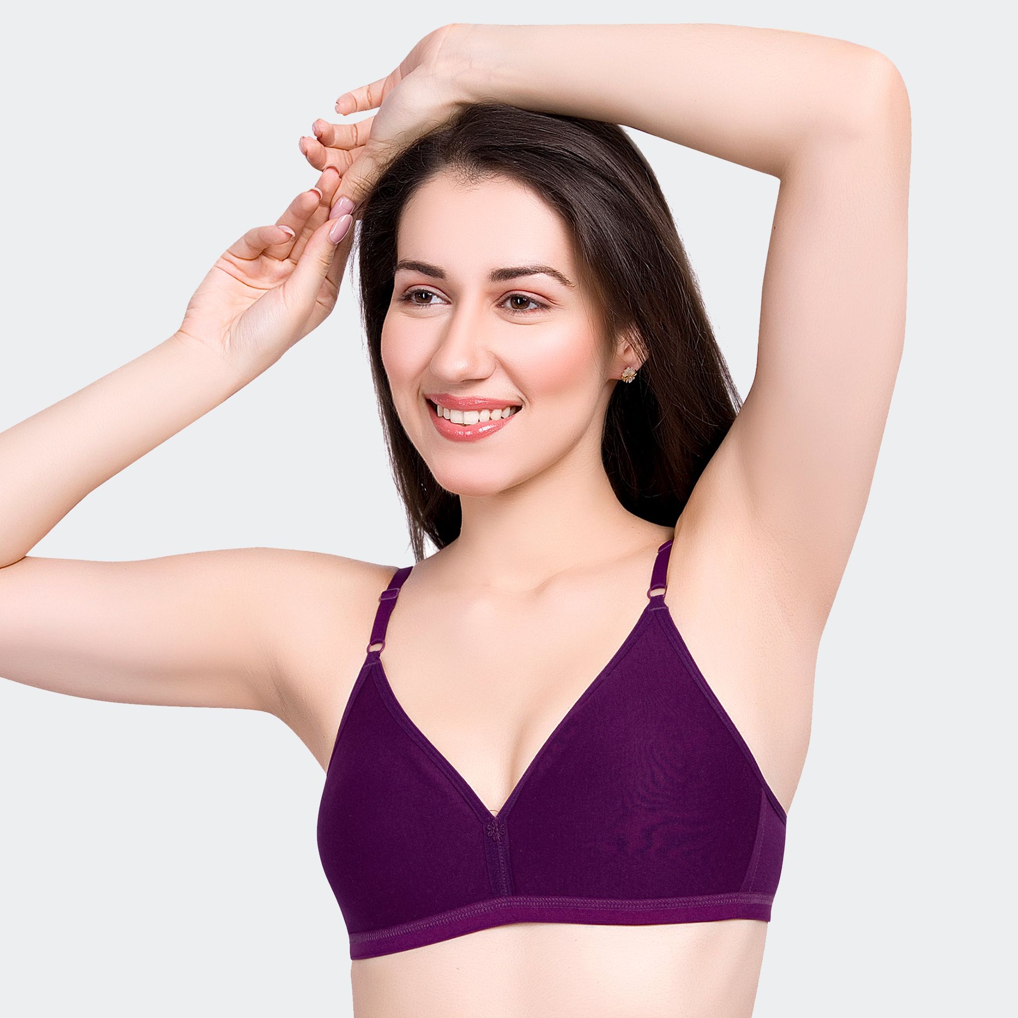 Prithvi Tee Fit Bra For Women Dark Lilack