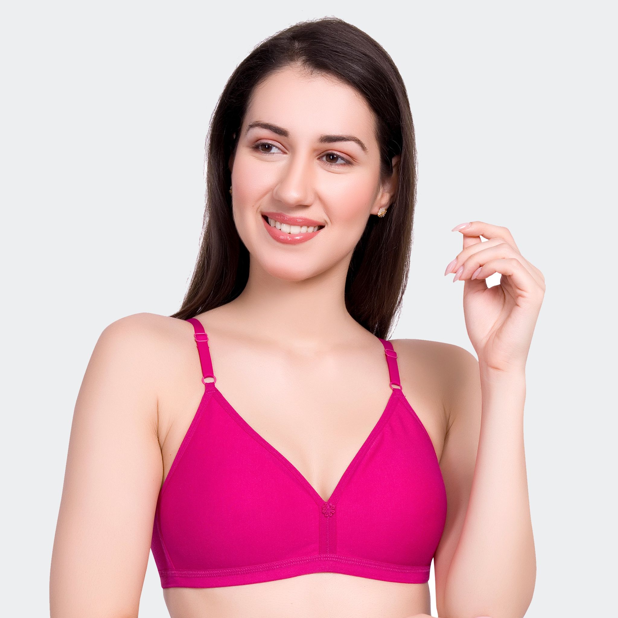 Prithvi Tee Fit Bra For Women Dark Pink