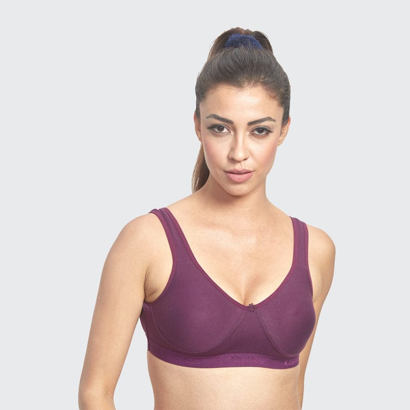 Prithvi T-Shirt  Bra For Women Wine
