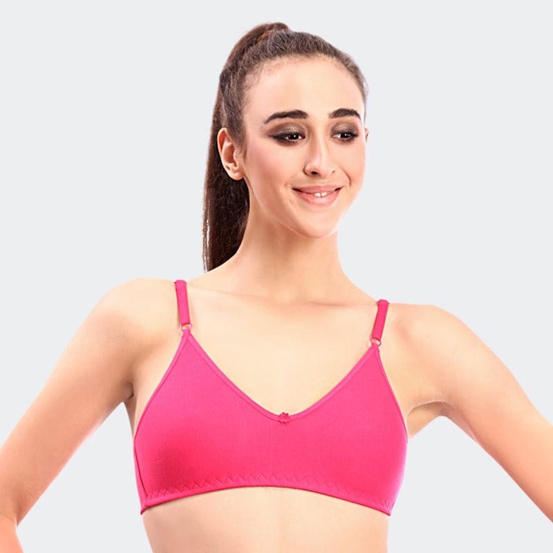 Prithvi Quincy Bra For Women Dark Pink