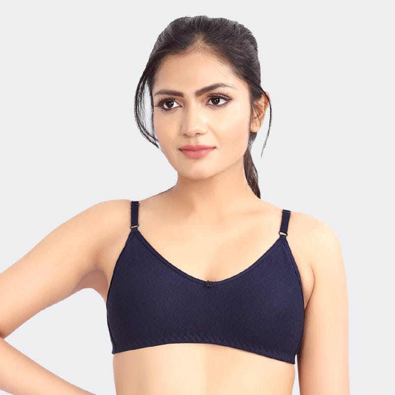 Prithvi Quincy Bra For Women Navy