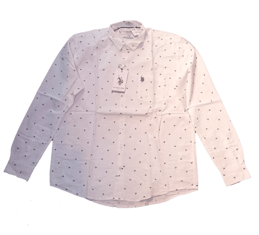 Men Full Sleeve Casual Shirt White Printed