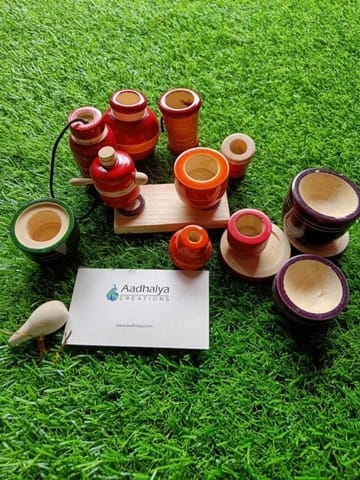 Wooden Traditional Kitchen Set For Pretend Play