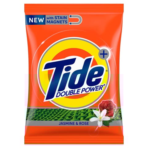 Tide Plus Double Power Detergent Washing Powder Jasmine & Rose 500 Gm