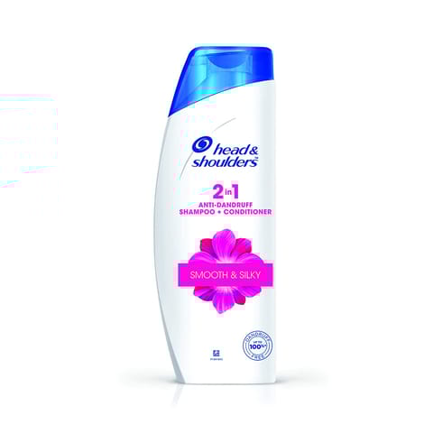 Head & Shoulders Smooth and Silky 2-in-1 Anti Dandruff Shampoo + Conditioner, 400ml