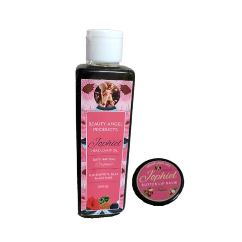 Jophiel Herbal Hair OIl 200Ml + Free Lip Blam