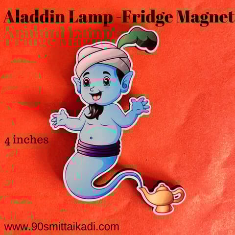 Aladdin with Lamp Fridge Magnet
