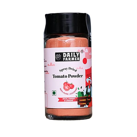 Daily Farmer Spray Dried Tomato Powder, Ready to Use, Robust and Tangy, Seasoning and Cooking, Sun-Ripened, Versatile Use - 100g