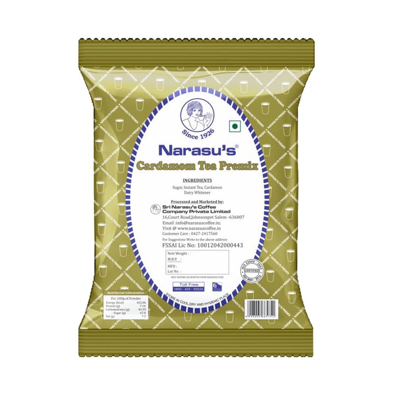 Narasu's Premix Cardamom Tea 1kg