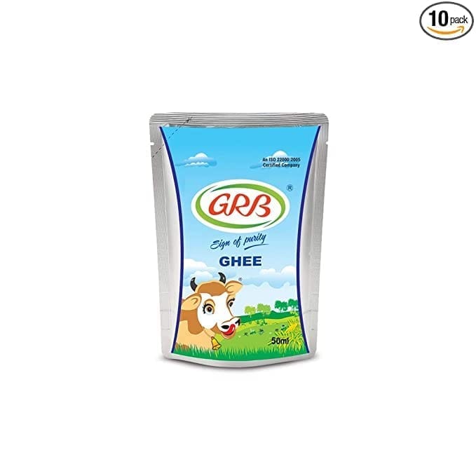 GRB Ghee, 50ml Pouch- Pack of 10