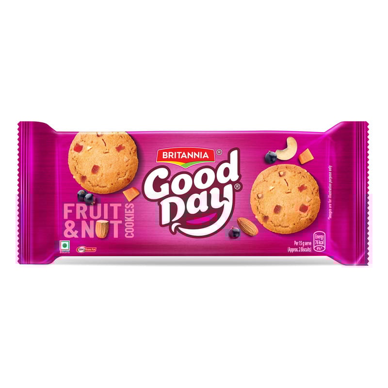 Britannia Good Day Fruit & Nut Cookies Biscuit - 90g