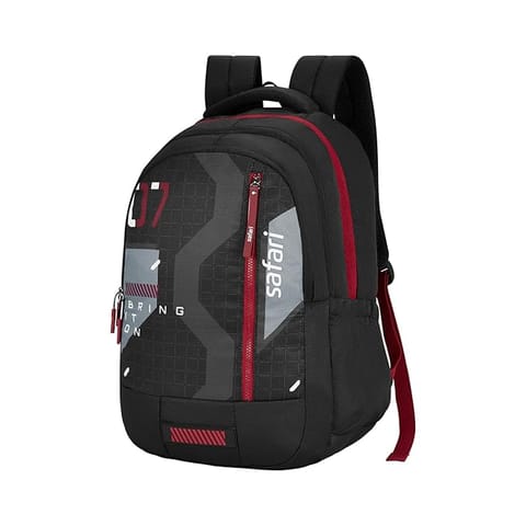 Safari 37 ltr Back To School Bonus 1, 3 Compartment, Armour Base, Front Pocket, Anti-Theft Compartment, Improved Back & Shoulder Strap Stitching Printed School Bag for Boys & Girls, College Backpack, Office Bag, Travel Bag