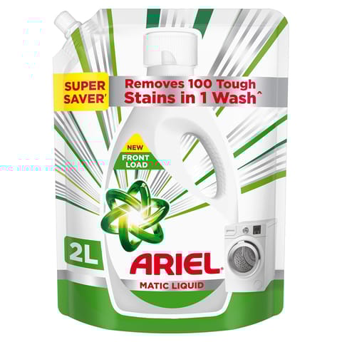Ariel Matic Liquid Detergent Front Load Refill Pouch, 2 Litre