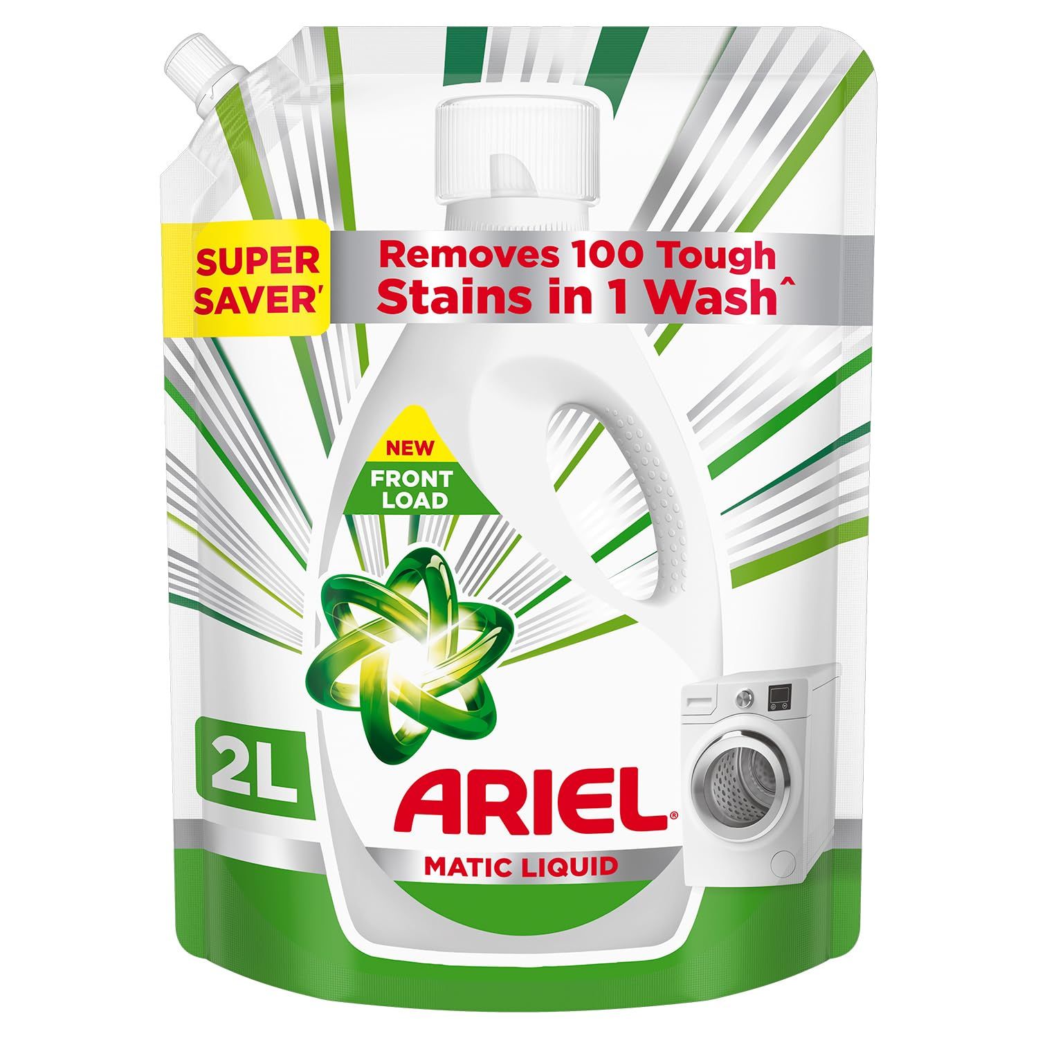 Ariel Matic Liquid Detergent Front Load Refill Pouch, 2 Litre