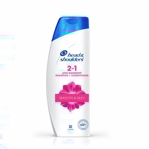 Head & Shoulders Smooth and Silky 2-in-1 Anti Dandruff Shampoo + Conditioner, 200ml