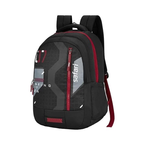 Safari 37 ltr Back To School Bonus 1, 3 Compartment, Armour Base, Front Pocket, Anti-Theft Compartment, Improved Back & Shoulder Strap Stitching Printed School Bag for Boys & Girls, College Backpack, Office Bag, Travel Bag