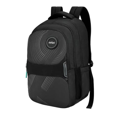 Safari 37 ltr Laptop Ranges Aura, 17 inch Laptop Compatible, Rain Cover, Cushion - X, Anti-Theft Compartment, 8 Inch Side Pockets, Improved Back & Shoulder Strap Stitching Printed School Bag for Boys & Girls, College Backpack, Office Bag, Travel Bag