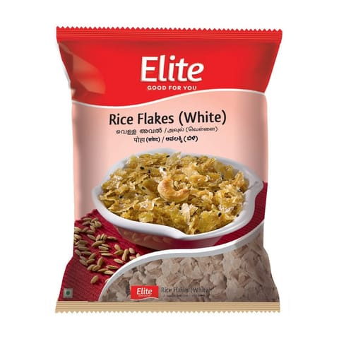 Elite Rice Flakes White Poha  500g