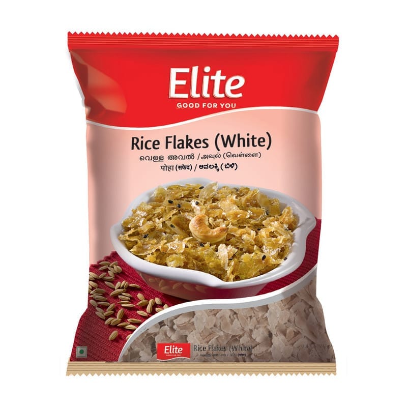 Elite Rice Flakes White Poha  500g