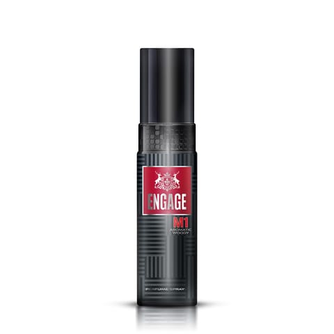 Engage M1 Perfume Spray For Men, 120Ml, Citrus & Woody, Skin Friendly