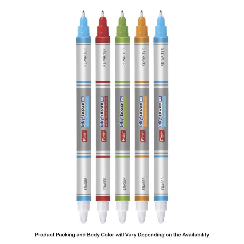 Flair Inky Fountain Pen Eraser DX Write, Erase and Rewrite For School, Office, Home