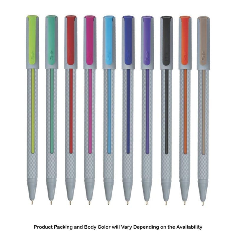 Flair Yolo Trendz 10 Assorted Colours Ball Pen For School, Office, Home