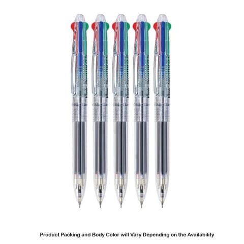Flair Sunny 4 in 1 Blue, Black, Red, Green Ball Pen For School, Office, Home