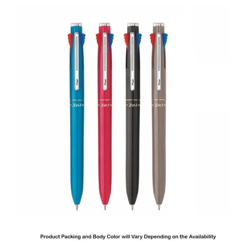 Flair 3 in 1 Blue, Black, Red Ball Pen For School, Office, Home