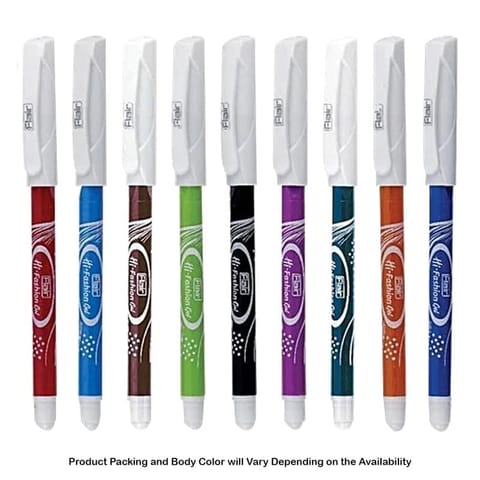 Flair Hi-Fashion Gel Pen 10 Assorted Colours  For School, Office, Home