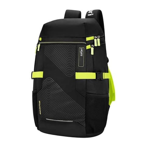 Safari 45 ltr Adventure Series Quest 2 Overnighter, 17 inch Laptop Compatible, Wet Pouch, 8 Inch Side Pockets, Improved Back Printed School Bag for Boys & Girls, College Backpack, Office Bag, Travel Bag
