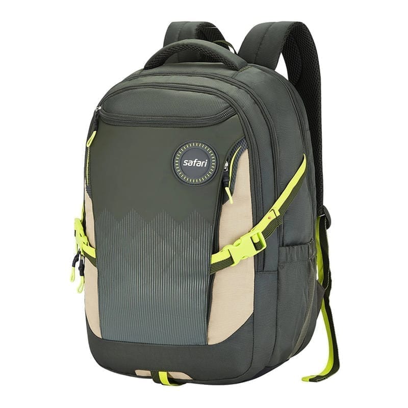 Safari 43 ltr Adventure Series Expand 15 Armour Base, Expander, 17 inch Laptop Compatible, Rain Cover, 8 Inch Side Pockets, Improved Back & Shoulder Strap Stitching Printed School Bag for Boys & Girls, College Backpack, Office Bag, Travel Bag