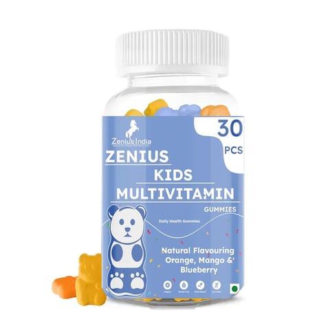 Zenius Kids Multivitamin 30 Mixed - Mango, Blueberry, Orange Gummies