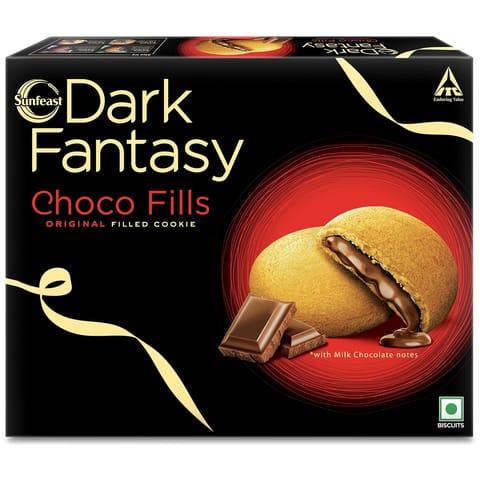Sunfeast Dark Fantasy Choco Fills, 471.5g, Original Filled Cookies with Choco Creme