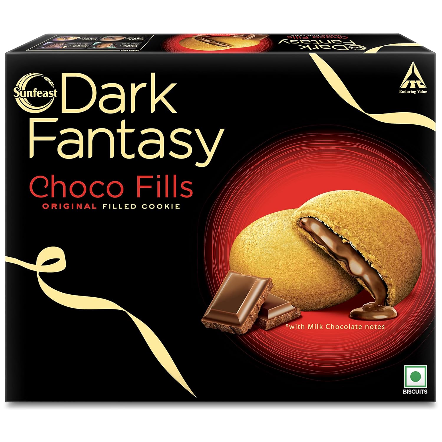Sunfeast Dark Fantasy Choco Fills, 471.5g, Original Filled Cookies with Choco Creme