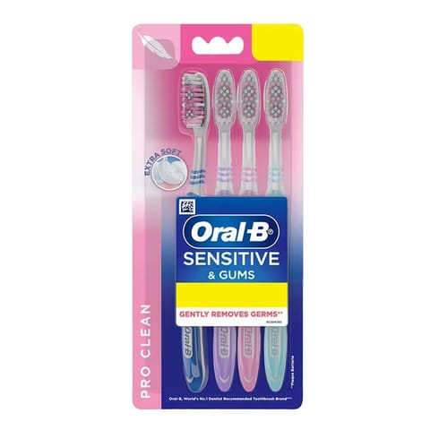 Oral B Extra Soft Sensitive Tooth Brush 4Pcs
