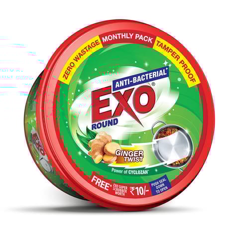 Exo Round Ultra-Clean Dish Washing and Superior Hygiene Ginger Touch And Shine