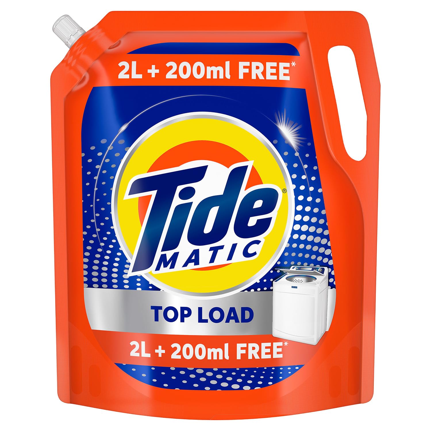 Tide Matic Liquid Detergent 2L + 200 ml FREE ? Top Load Washing Machine
