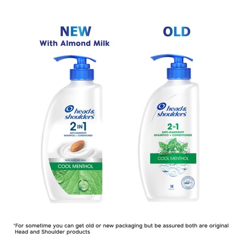 Head & Shoulders 2-in-1 Cool Menthol Anti Dandruff Shampoo + Conditioner, 650ml