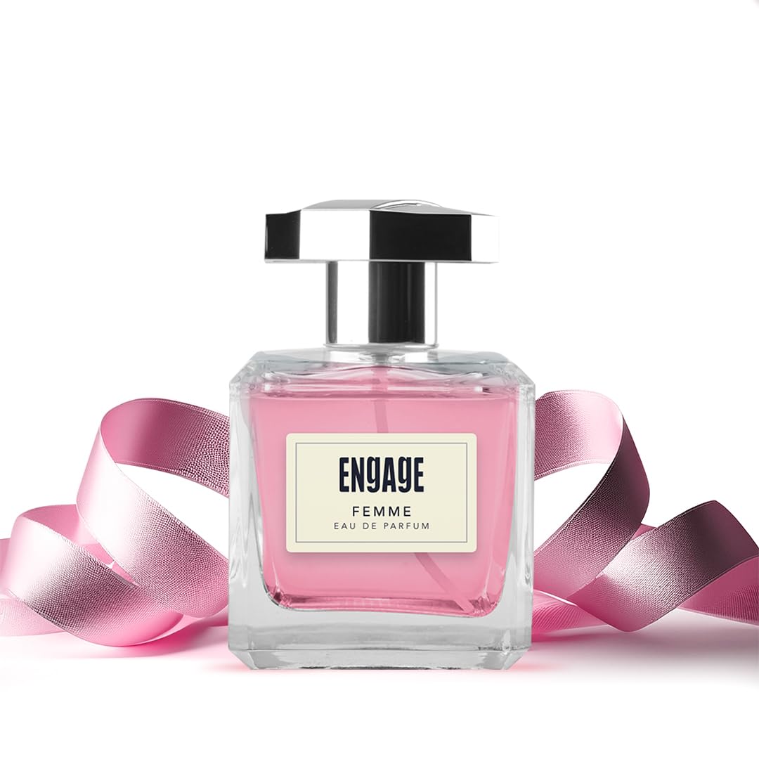 Engage Femme Eau De Parfum for Women, Citrus and Floral Fragrance Scent, Skin Friendly Perfume for Women, 100ml