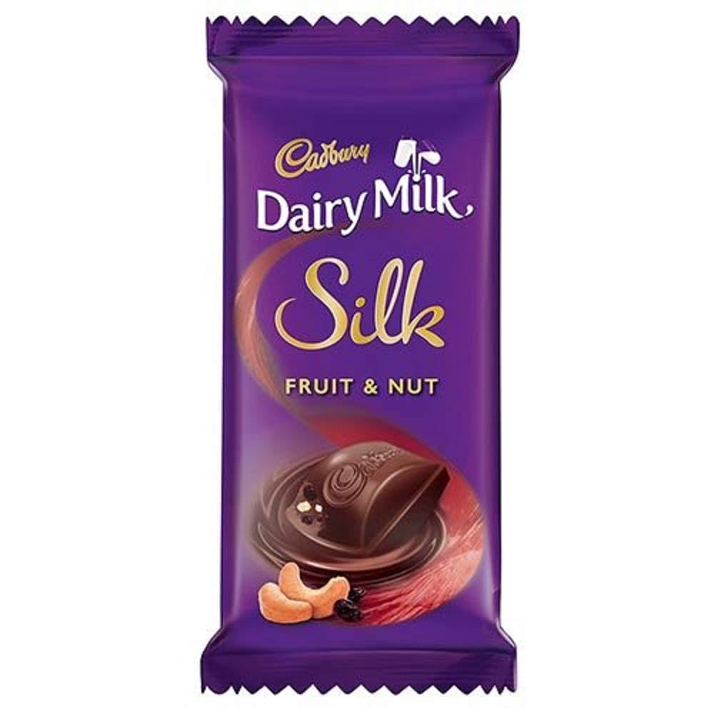 Cadbury Dairy Milk Silk Fruit and Nut chocolate Bar, 55 gm