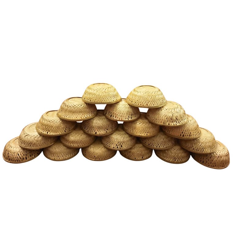 Madurai Bamboo Round Basket 8 inch Pack of 20
