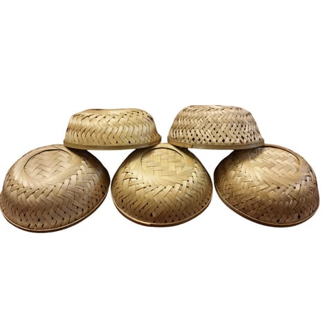 Madurai Bamboo Round basket 8 inch Pack of 5